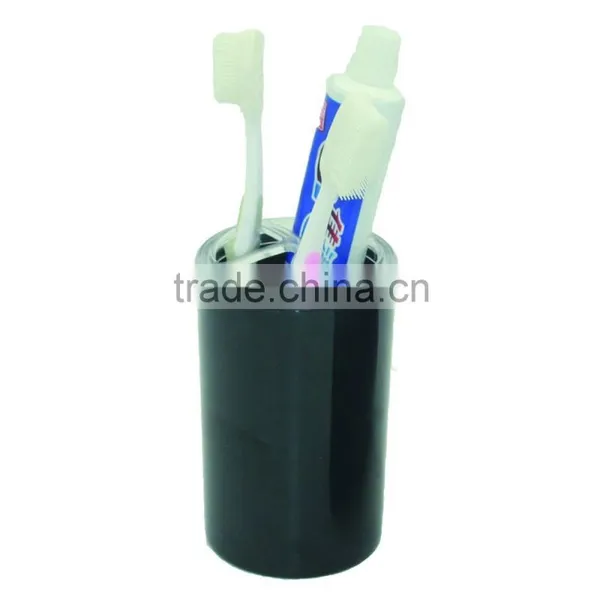 High Quality Plastic Black Toothbrush Holder Bath Accessories Set photo-2