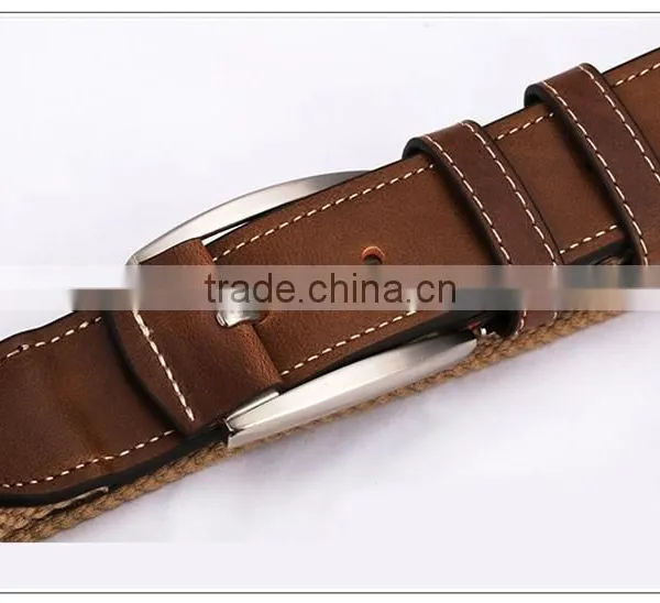 Custom Belt Cowhide Leather Belt Canvas Belt photo-3
