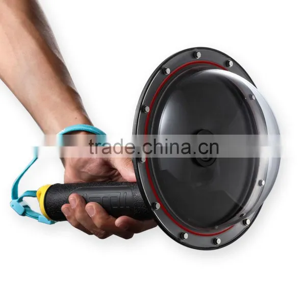 2016 Summer New Go Pro Accessories Telesin 6" Waterproof Plastic Version GoPros Dome Port for Hero3+/4 photo-2