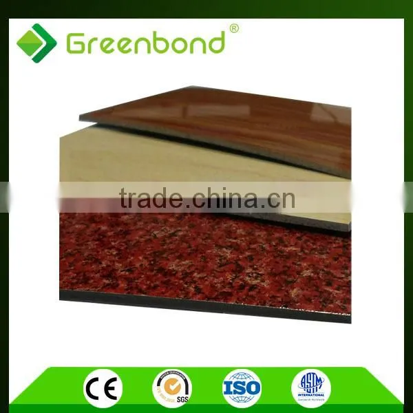 Greenbond Silver Coated Plate Anti Graffiti Coating Aluminum Composite Sheet