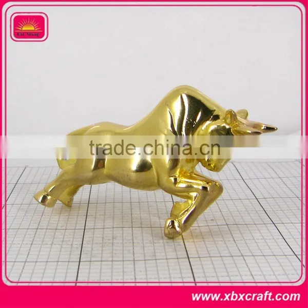 Brass Sculpture Bull Sculptures Cast Brass Bull Sculpture photo-2