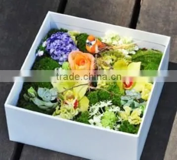 Custom Size and Color Romatic Cheaper Square Flower Box photo-2