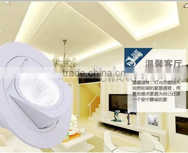 New Design 360 Degree Rotatable 5w 7w 12w Cob Led Light Downlight With 3year Warranty photo-5