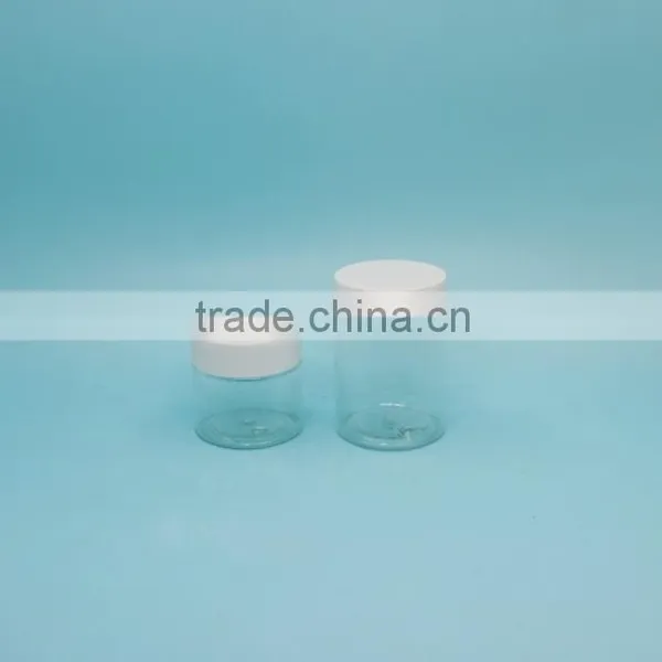 Manufacturer Sale High Quality Empty Custom Clear Plastic Jar With White Cap photo-5