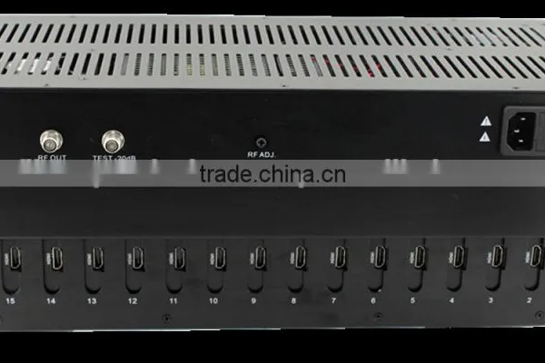 HD DVB-C Qam Modulator RCA to RF Modulator HD DVB-T Modulator 16x1 photo-3