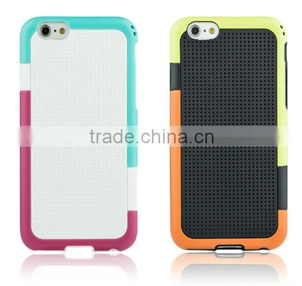 Brand New Contrast Color TPU Case Cover for Iphone6 Dual Color Hybrid Hard Cover Case for Iphone6 Plus photo-5