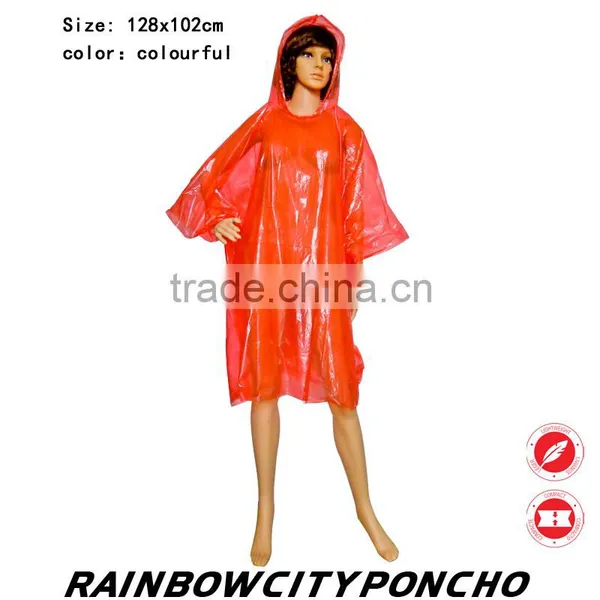 Colorful One Time Rain Coat With Logo Print and Customize Logo Packing and Size photo-2