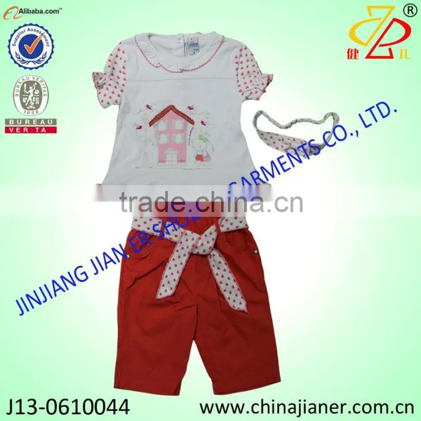 New Summer Fashion Cotton Girl 3pcs Gift Set photo-4