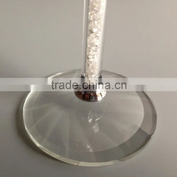 Manufacture Stem Crystal Glass Wine Cup Wedding For Guests Champagne Glasses With Diamond photo-3