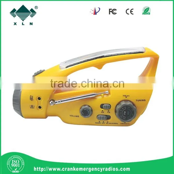 Led Rechargeable Emergency Light Led Camping Light Solar Dynamo Radio Flashlight