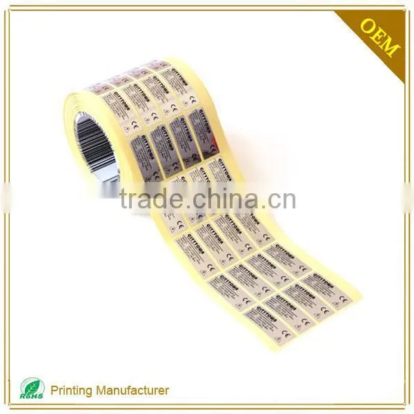China Supplier Custom Self Adhesive Waterproof Battery Labels Stickers photo-2