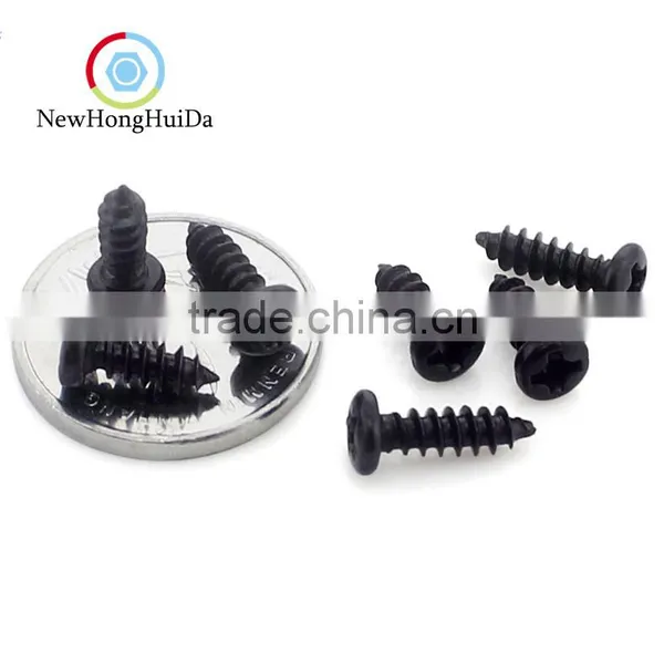 Carbon-steel Black Kilvery Round Cross Recessed Pan Head Tapping Screw photo-5
