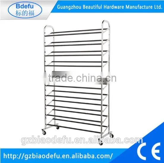 10 Tiers 50 Pair display Shoe rack