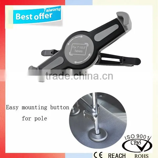 Easy Mounting One Step Headrest Tablet Holder Bracket