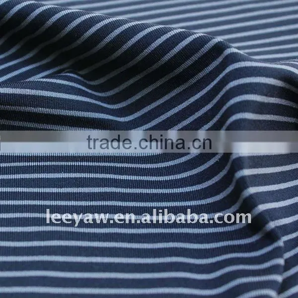Nylon/spandex Stripe Fabric With Wicking Finish