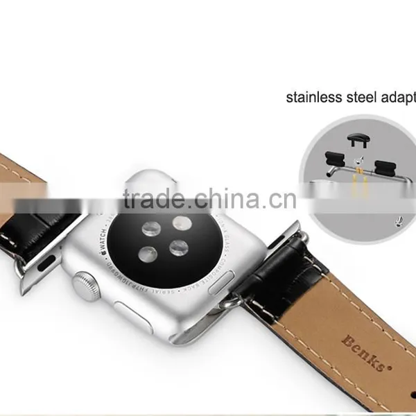 Handmade 100% Crocodile Alligator Genuine Leather for Apple Watch Strap photo-5