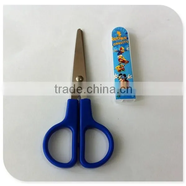 High Quality Hot Selling Kids Stationery Scissor With Safety Cover photo-3