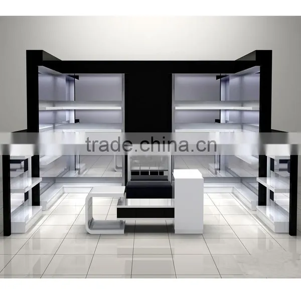 Custom Lucury Showcase Of ClothShop Counter Table Design photo-3