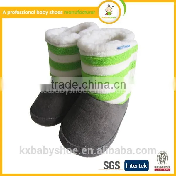 OEM ODM Custom Winter Soft Leather Baby Snow Shoes Boots Wholesale photo-3