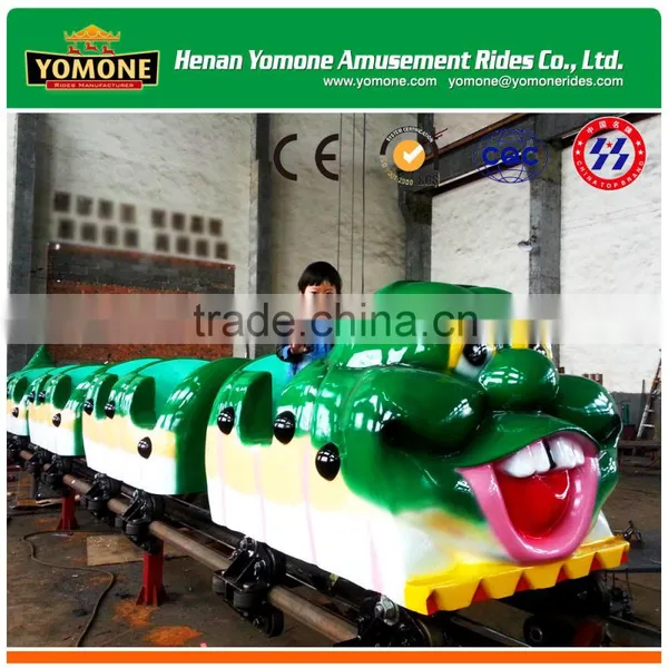 2016 Popular Amusement Park Outdoor Games Rides Caterpillar Roller Coaster With Track Train for Sale photo-5