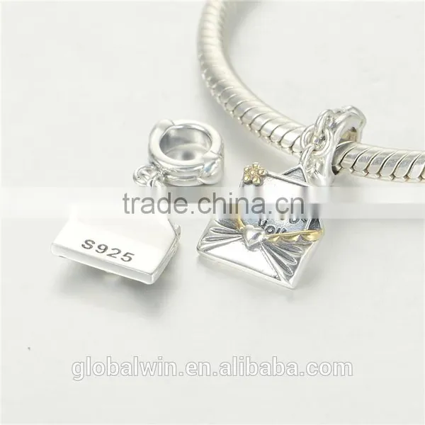 Envelope Bracelet Charms European Charm Bracelet Necklace 100% Real 925 Sterling Silver S218 Best Gifts For You Or Friends photo-4