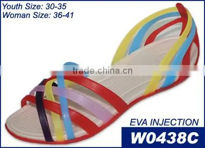 Transparent PVC Jelly Wedge Sandals