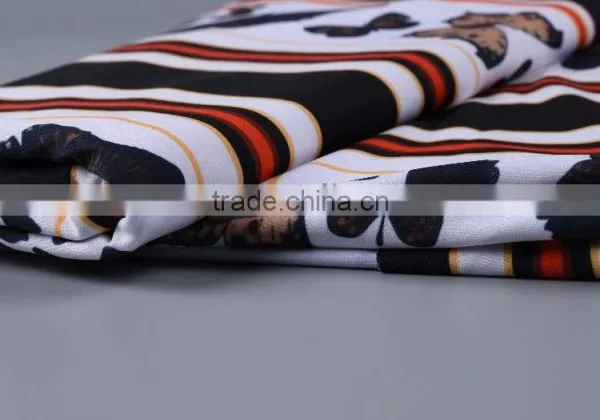 New Fashion Women Dress Lycra Fabric Digital Printting Polyester Scuba Fabric photo-2