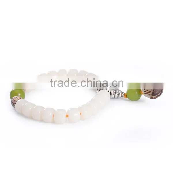 Natural White Onyx Agate Beads Bracelets Fashion Jewelry Made in China photo-2