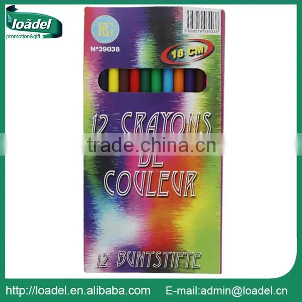 12pcs 7" Wooden Rainbow Color Pencil