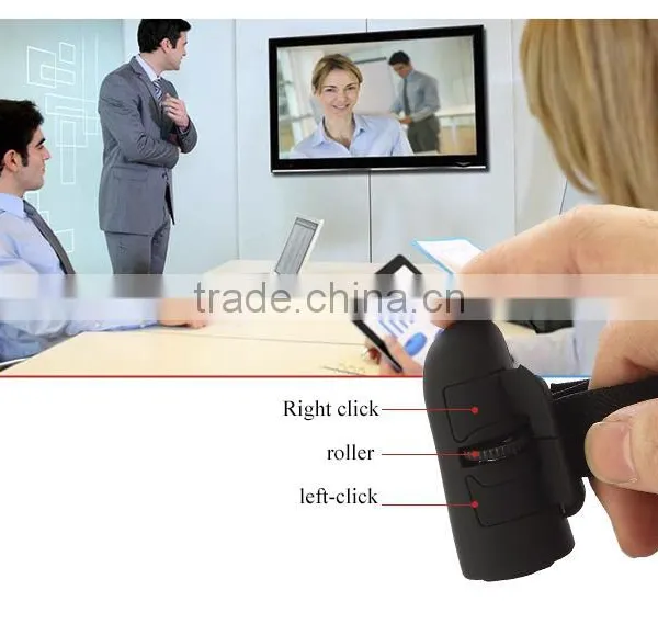 2.4G Wireless Mouse Thumb Mouse for Mobile Phone Tablet Ring New Design Bluetooth Mouse photo-2