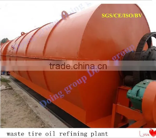 Latest Technology Waste Tire Recycling to Fuel Oil Pyrolysis Plant photo-4