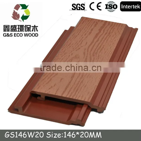 Anti-uv Decorative Hdpe Wood Wall Panel for Exterior Wall Cladding photo-3