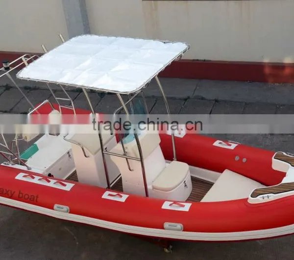 China Manufacturer Made Fishing Boat, New 17ft RIB Rigid Hypalon Inflatable Sport Fishing Boats for Sale With Motor photo-6