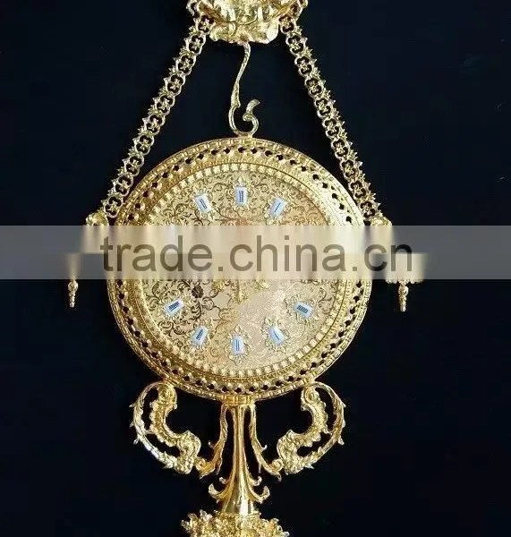 Elegant Rococo Style Wall Clock, 24K Gold Plated Home Decoration Wall Clock, Antique Copper Wall Art photo-4