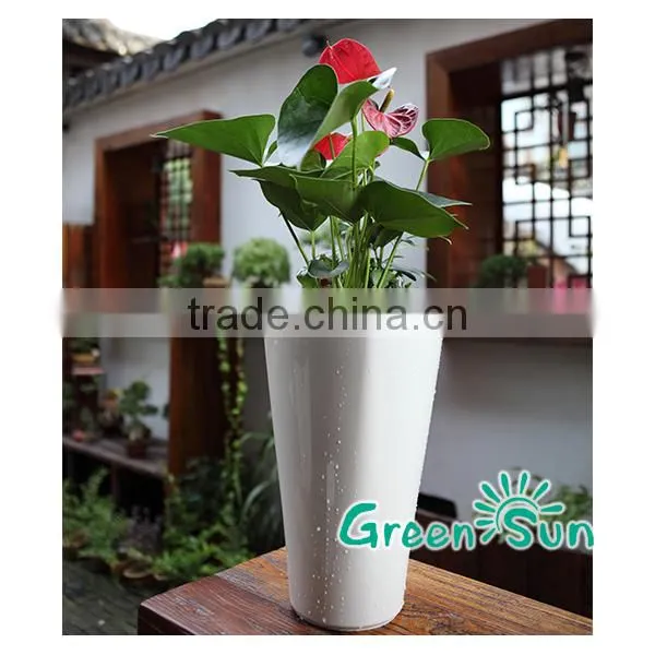 Plastic Indoor Flower Gardening Pots With Water Level Indicator photo-2