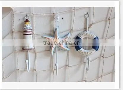 CY077 Mediterranean Style Decorative Wall Hanging Tag Hook Decorative Wall Hanging Tag Fish Animal Seashell Hanging Tag photo-6
