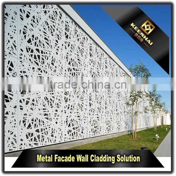 Decorative Curtain Wall Aluminum Perforated Metal Sheet Fence for Building photo-4