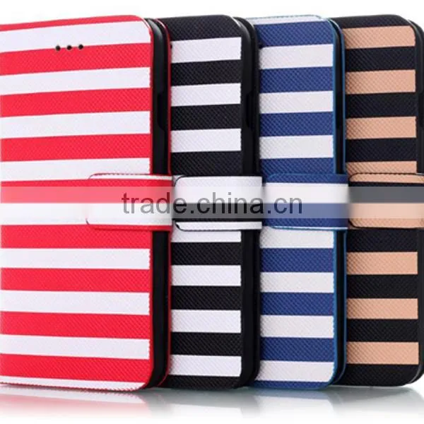 Stripe Flip Wallet Leather Case, Smart Phone Leather Case for IPhone6 photo-6