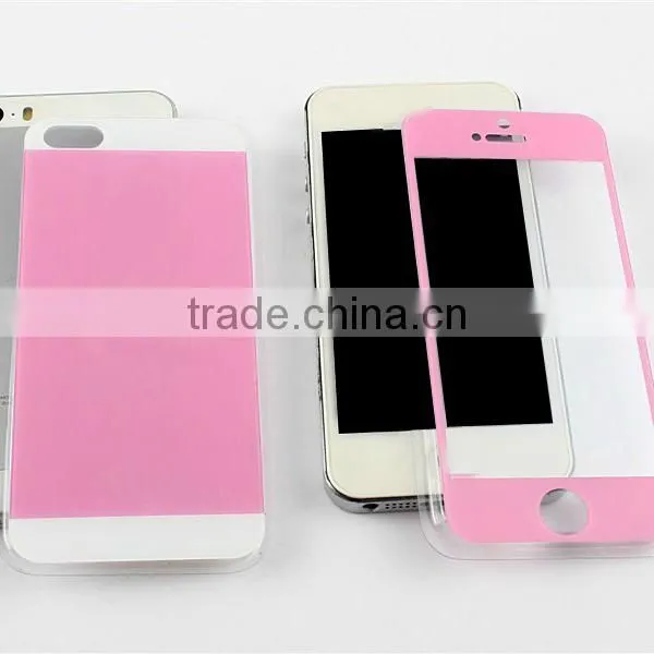 Hot-sale Colorful Tempered Glass Film for Iphone 5s, Screen Protector Film photo-2