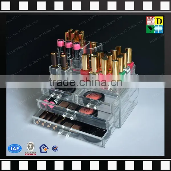 2016 Clear Plexiglass Customized Display Drawers Acrylic Cosmetic Box,cosmetic Organizer Box photo-2