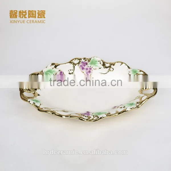 Ceramic Candy Dish Golden photo-2
