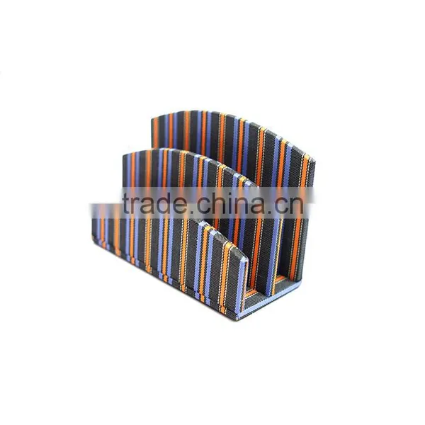 Fashional Colourful Faux Leather Desk Mail Holder Organizer photo-3