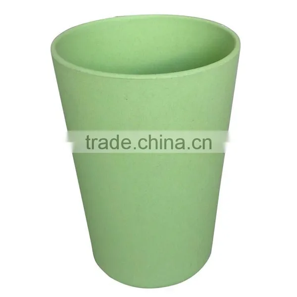 Eco Rice Husk Kids Mug Bamboo Fiber Reusable Colored Coffee Cup photo-2