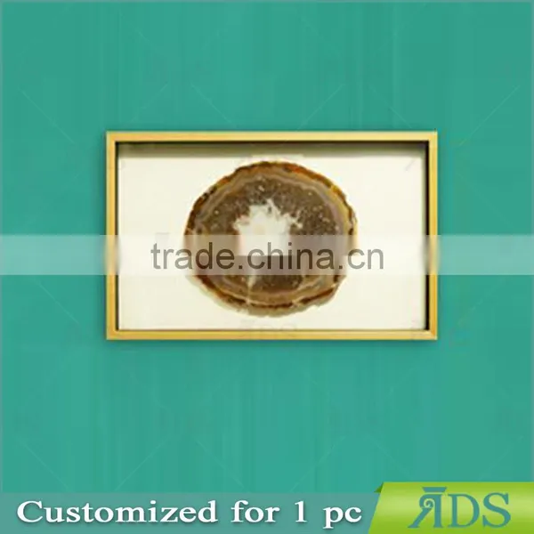 Framed Handmade Agate 3d Shadow Box Wall Art photo-2