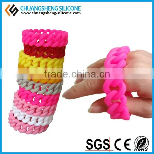 Silicone Twist Bracelet, Wrist Band photo-5