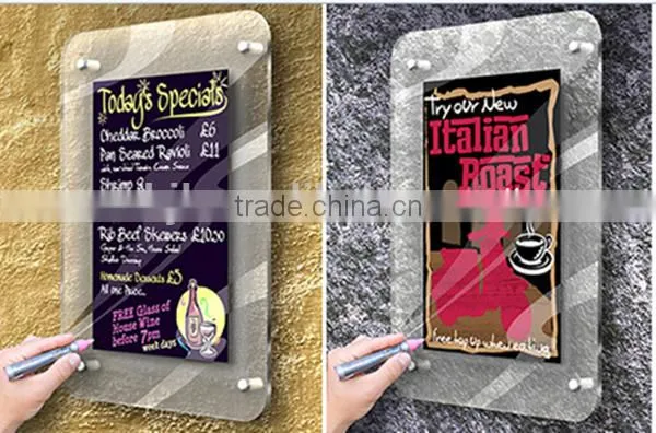 Restaurant/hotel/bar Clear Acrylic Creative Menu Holders photo-2