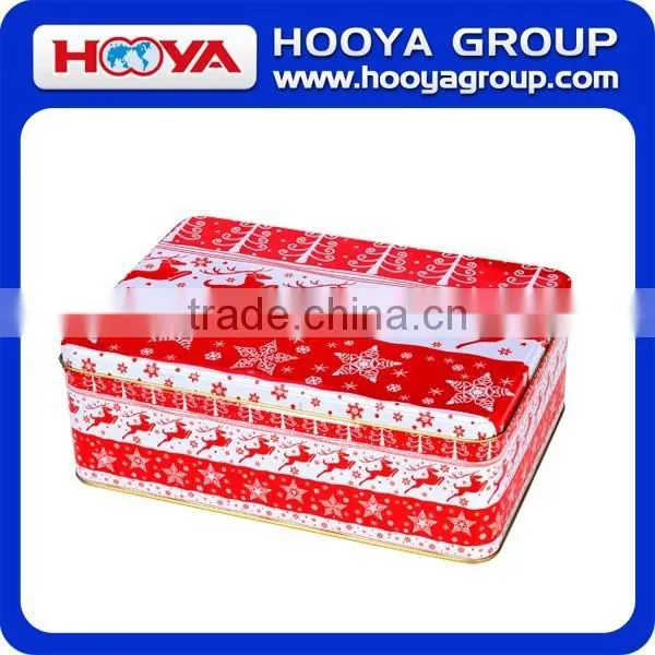 Customized Tin Box, Tea Rectangle Storage Box, Chrismas Tin Box For Cookies, photo-2