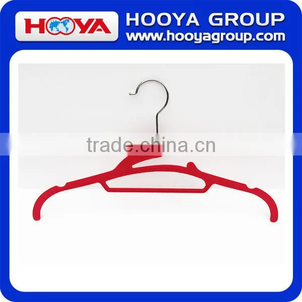 50PCS SET Classiscal Colourful Plastic Velvet Flocking Clothes Hanger for Shirt and Suit photo-4