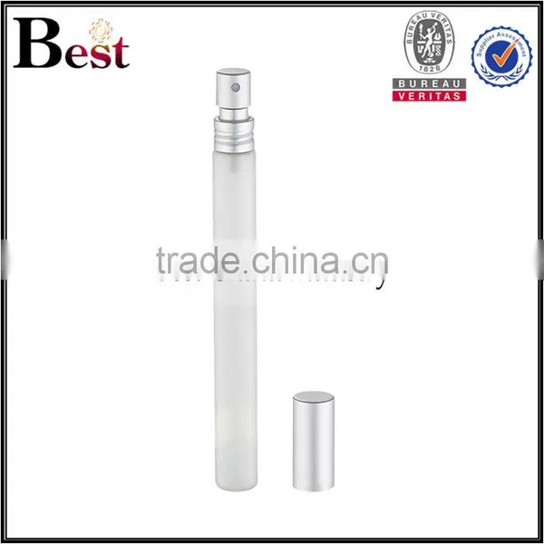 Best Selling Cosmetic Packaging 15ml Yiwu Clear Perfume Bottle Thin and Long Golden Silver Aluminum Spray Glass Bottle Perfume photo-3