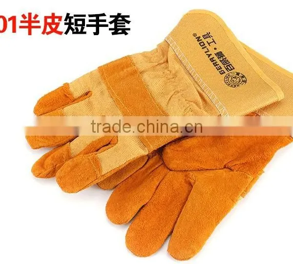 BERRYLION Short Cuff Safe Hands Gloves, Cheap Price Welding Gloves photo-2